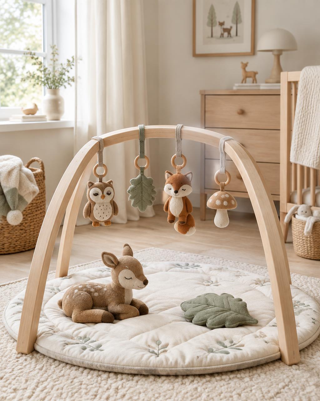 rest toys arranged in a playful interior